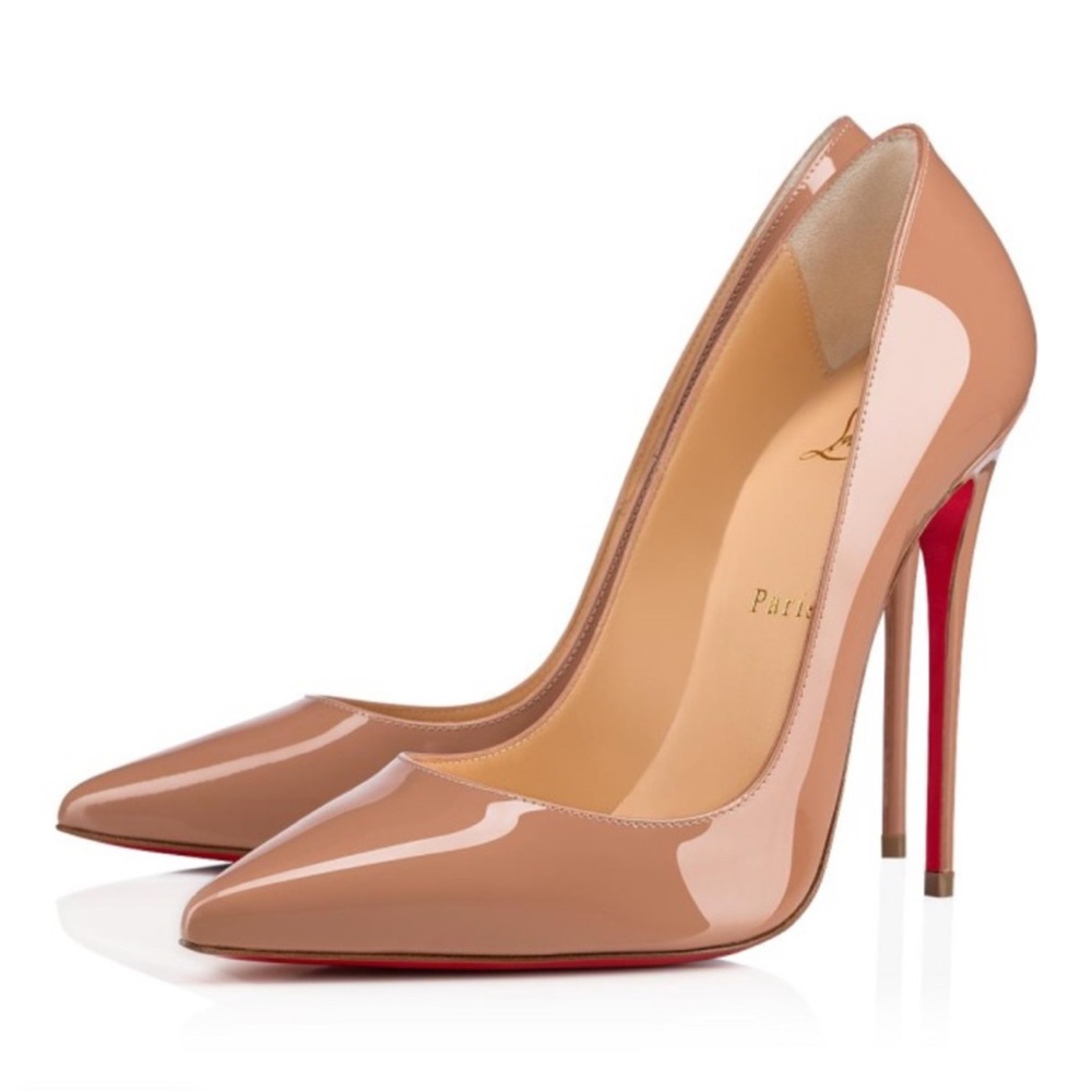Christian Louboutin 120 mm Pumps - Patent calf leather - Blush - Women